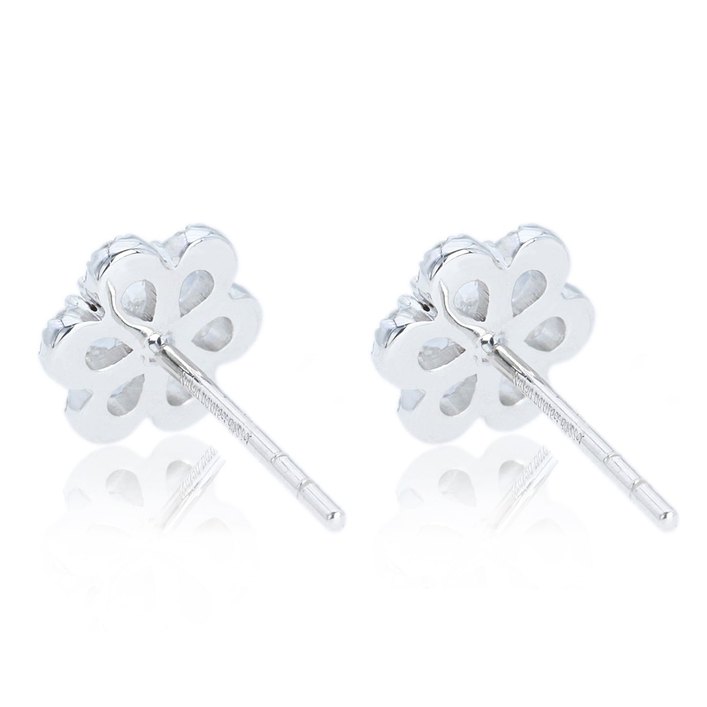 14k/18k gold 0.47 ctw yellow diamond&diamond stud earrings