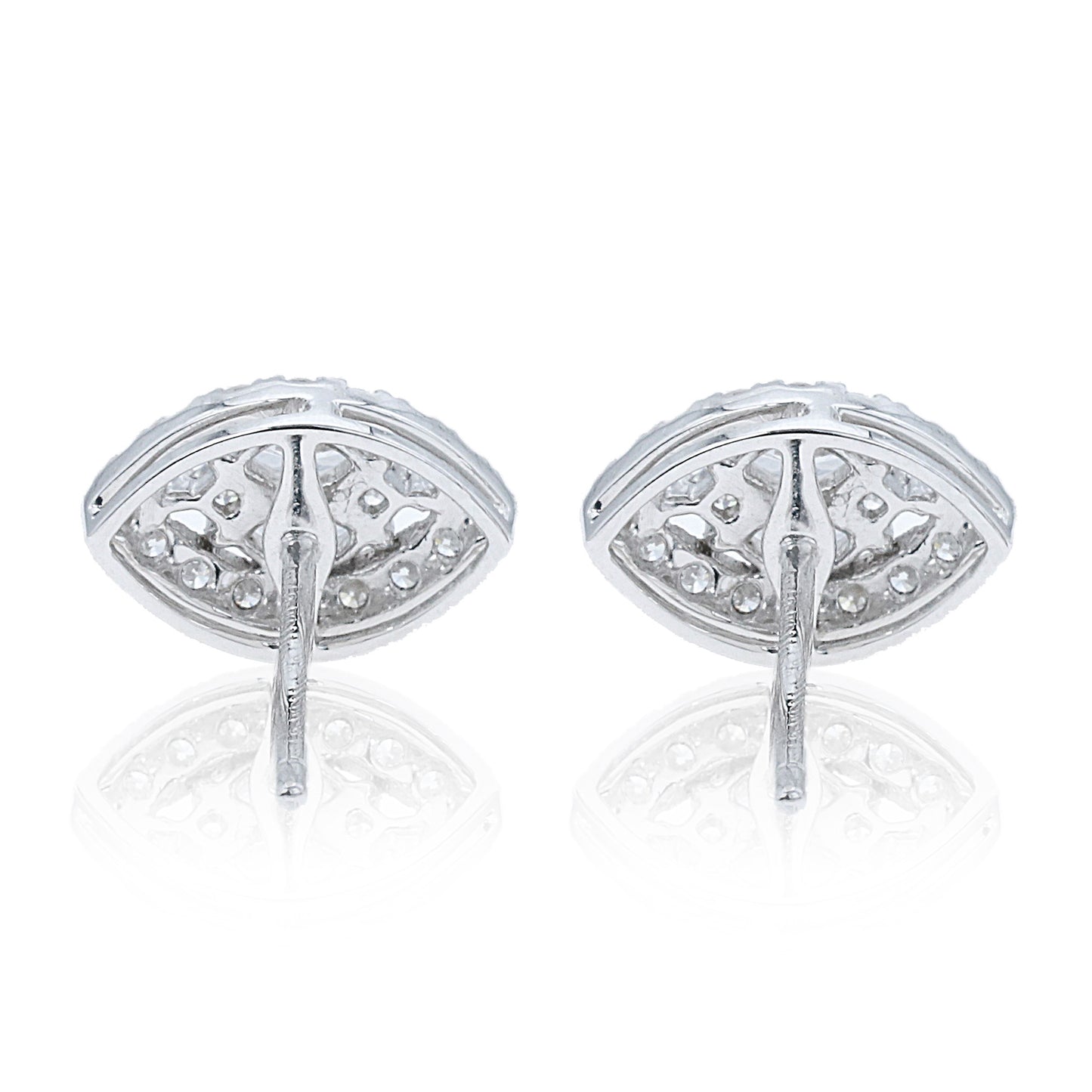 14k/18k gold 0.52 ctw h diamond stud earrings