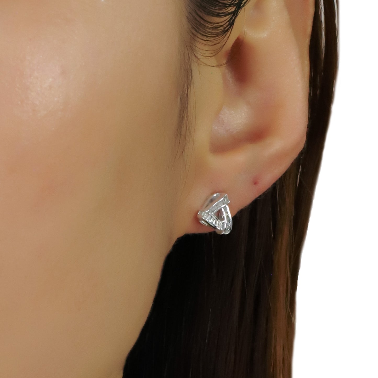 14k/18k gold 0.24 ctw h diamond stud earrings