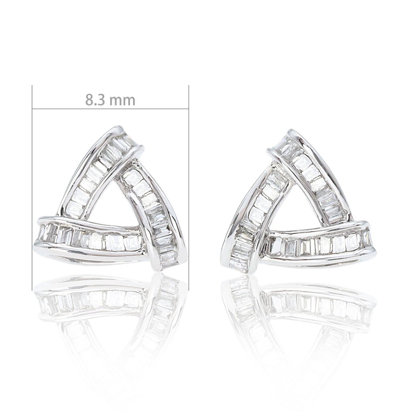 14k/18k gold 0.24 ctw h diamond stud earrings