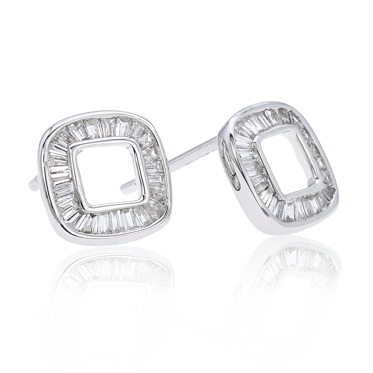 14k/18k gold 0.28 ctw h diamond stud earrings
