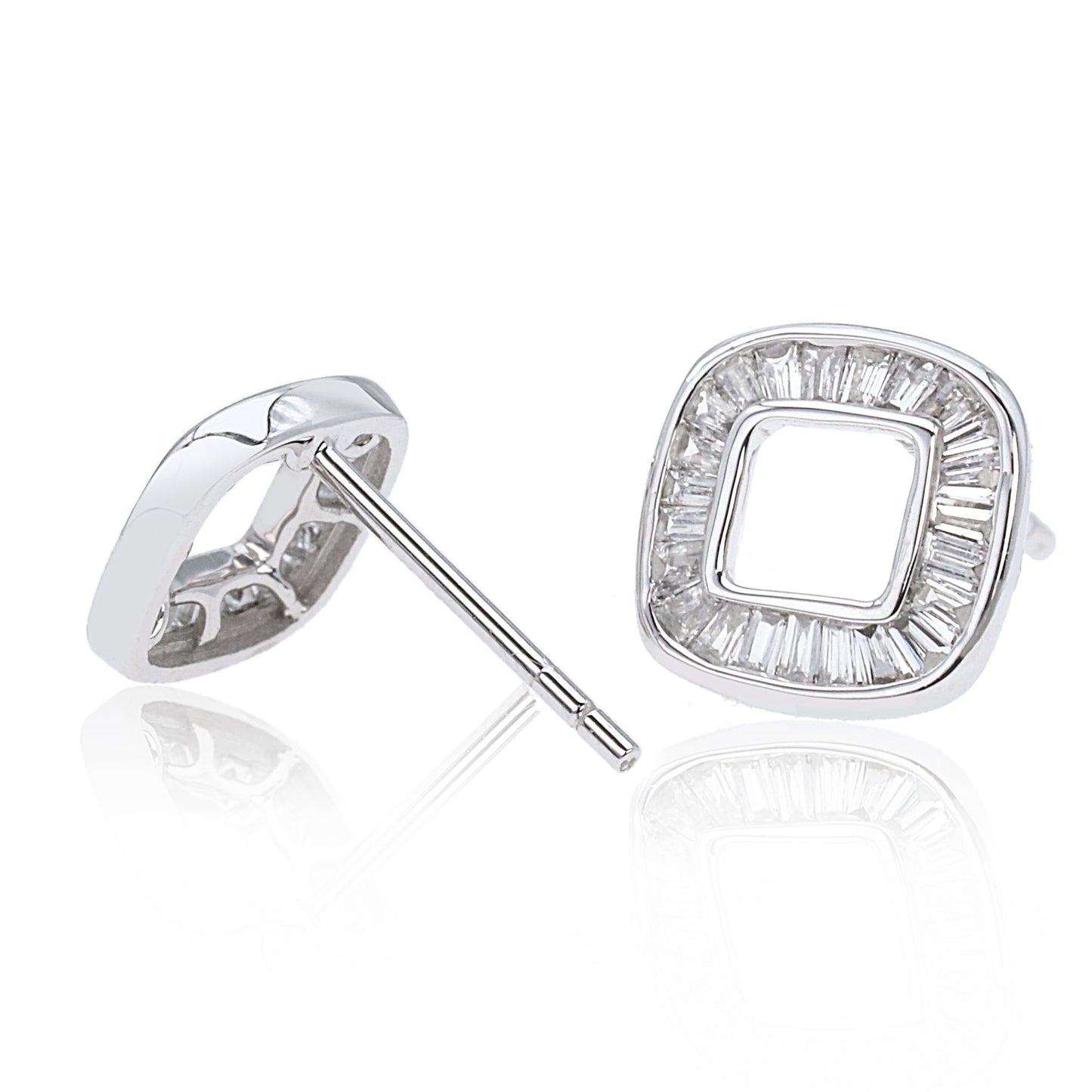 14k/18k gold 0.28 ctw h diamond stud earrings