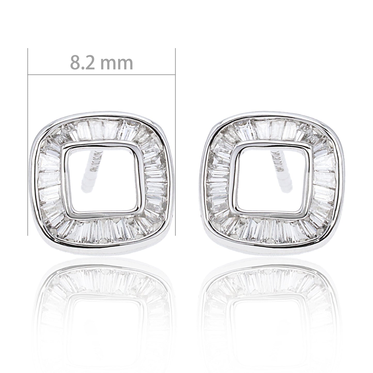 14k/18k gold 0.28 ctw h diamond stud earrings