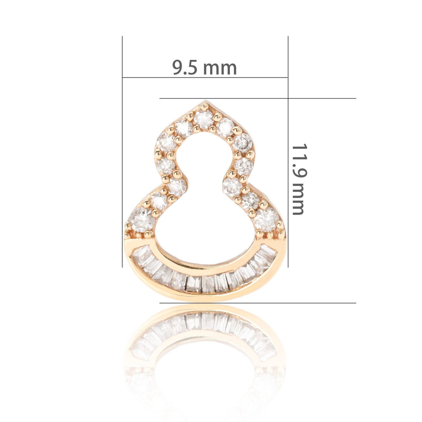 14k/18k rose gold 0.32 ctw h diamond stud earrings