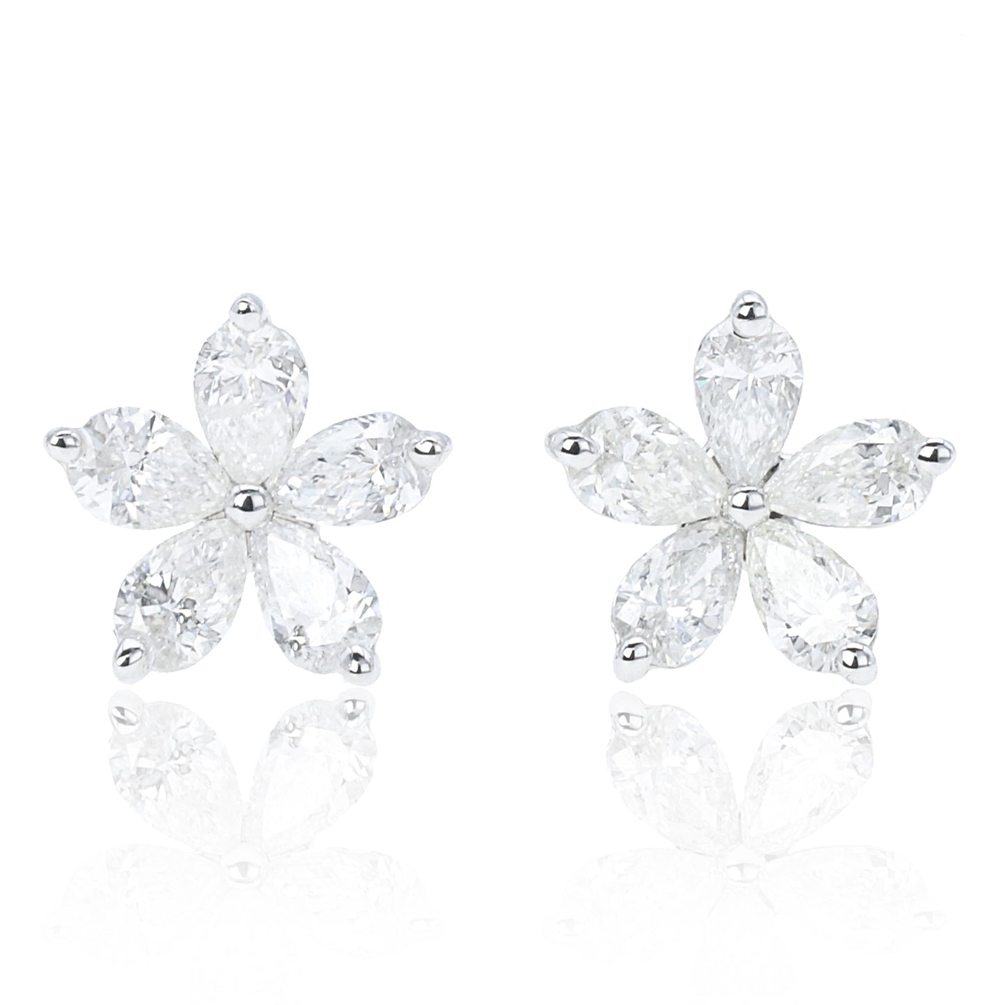 14k/18k gold 0.64 ctw h diamond stud earrings