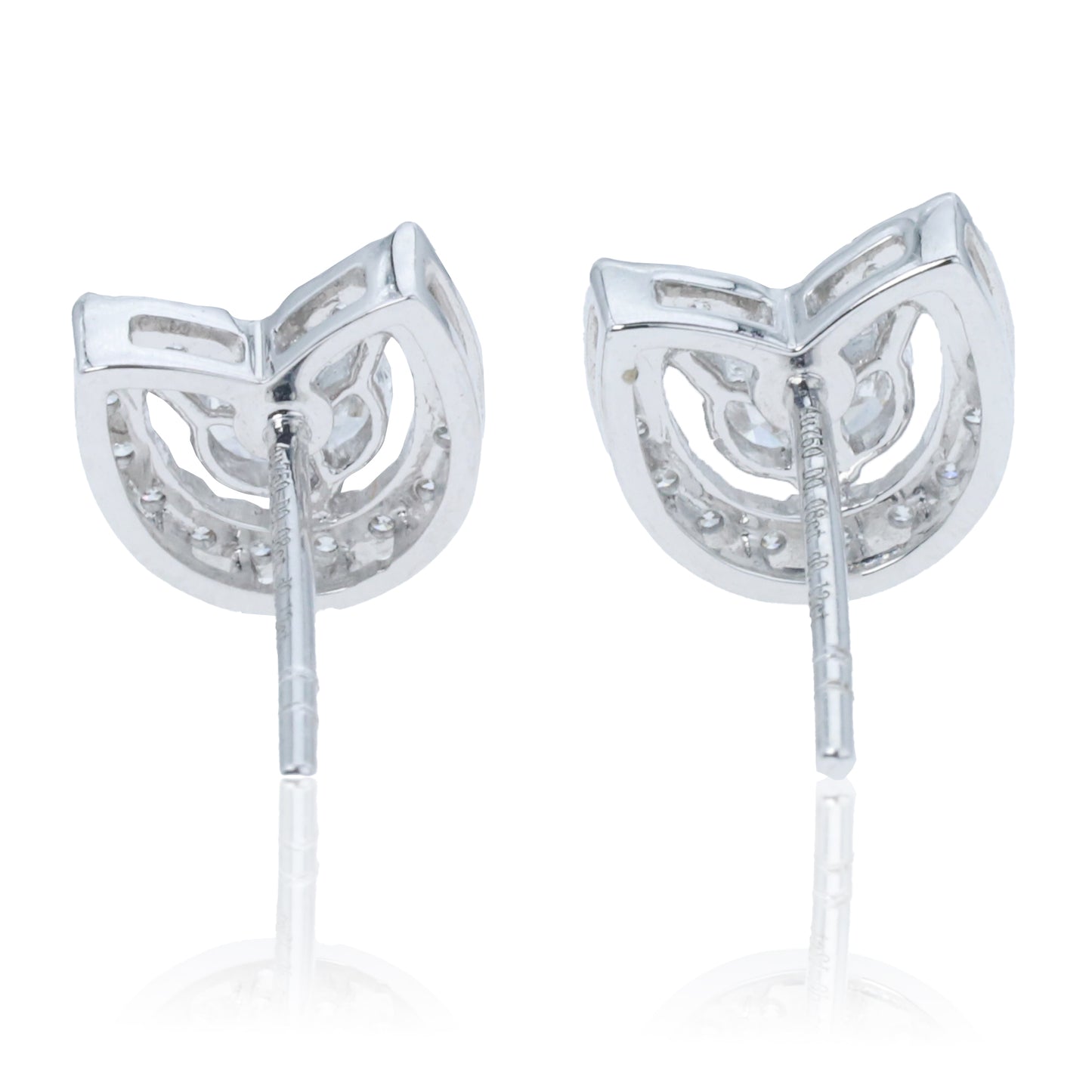 14k/18k gold 0.40 ctw h diamond stud earrings