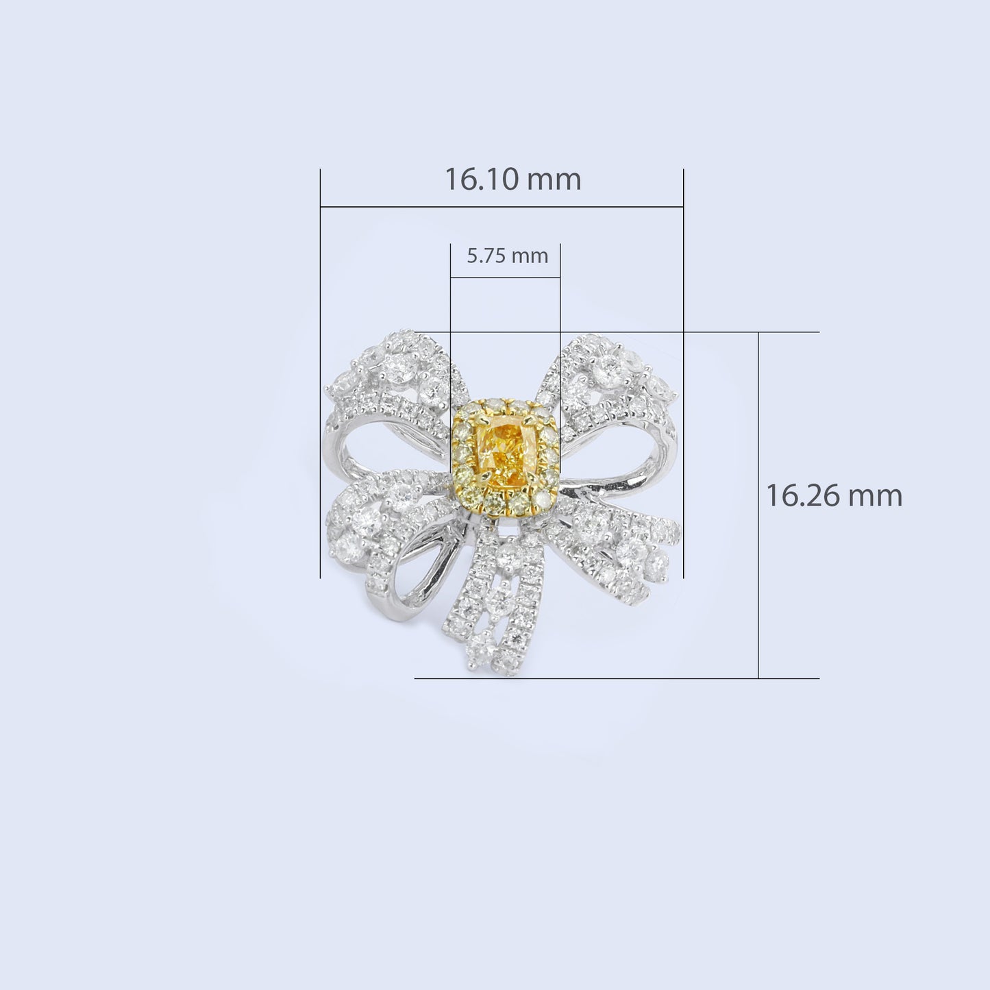 14k/18k gold 1.24 ctw natural yellow diamond & diamond stud earrings