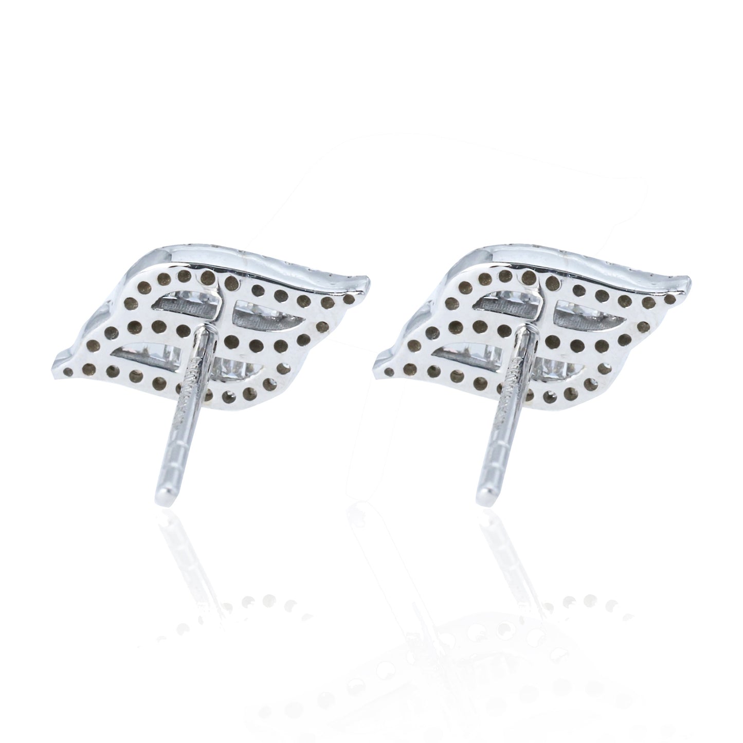14k/18k gold 0.26 ctw h diamond stud earrings