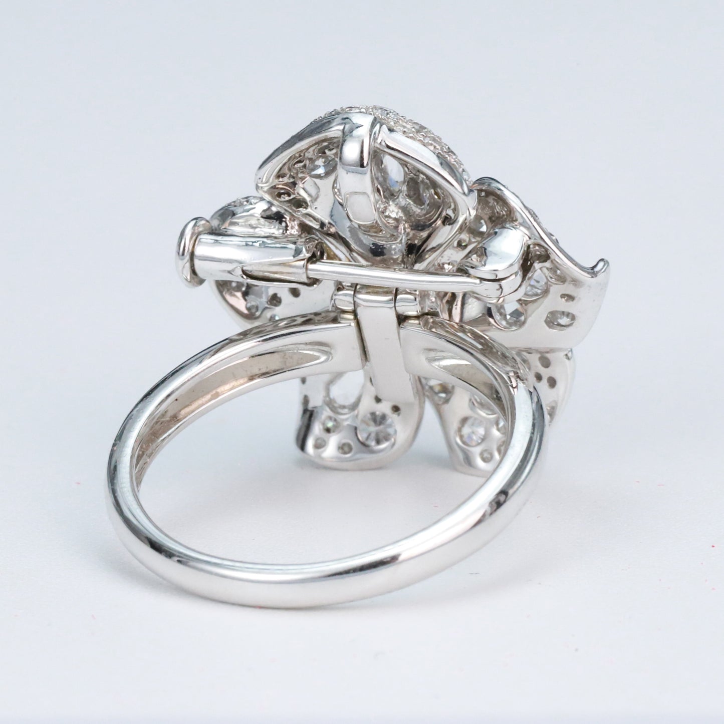 gia ccertificated 14k gold 2.00 ctw natural fancy pink diamond & diamond ring