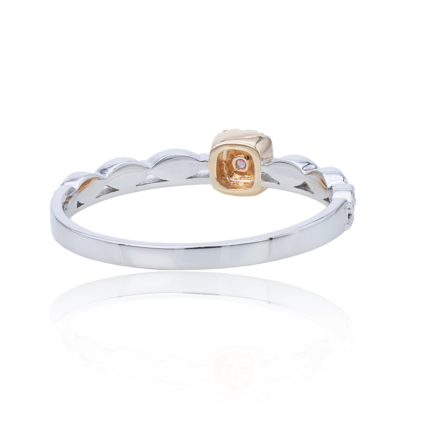14k/18k gold 0.14 ctw fancy pink diamond & diamond ring