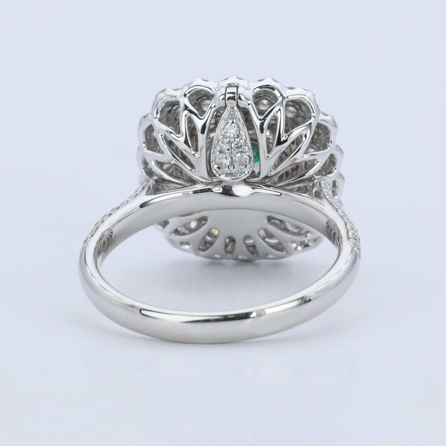 14k gold 2.76 ctw natural green diamond & diamond ring/pendant