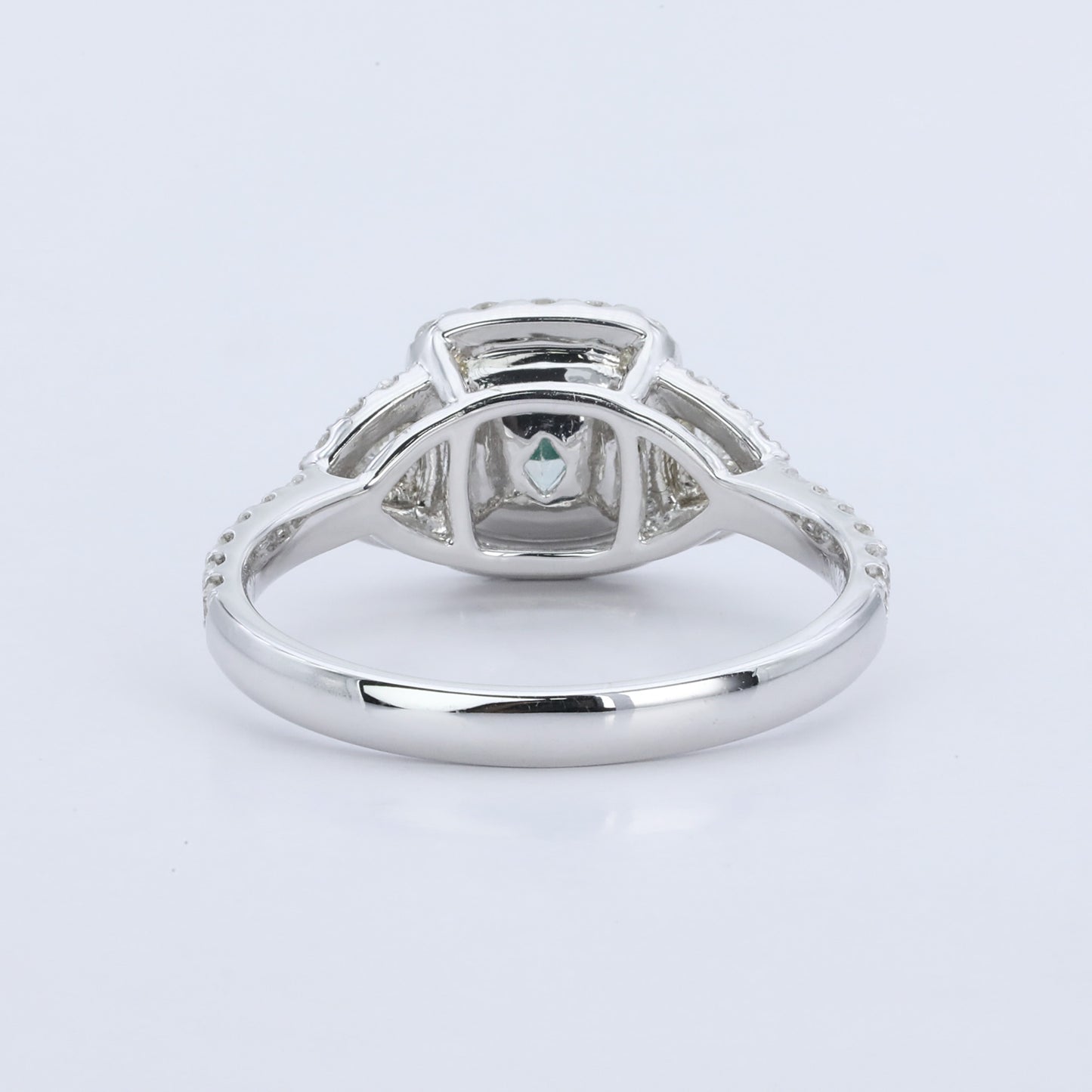 14k gold 1.53 ctw natural green diamond & diamond ring