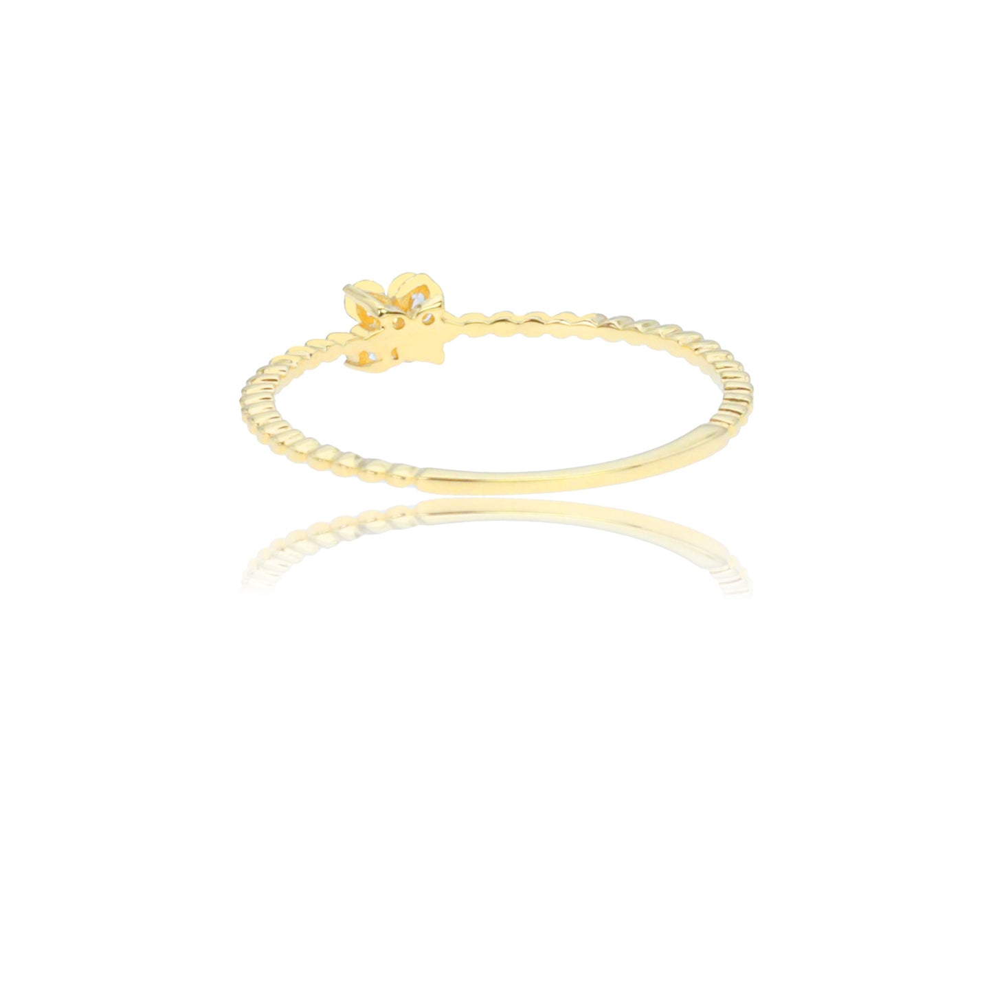 14k/18k gold 0.08 ctw natural h vs diamond ring