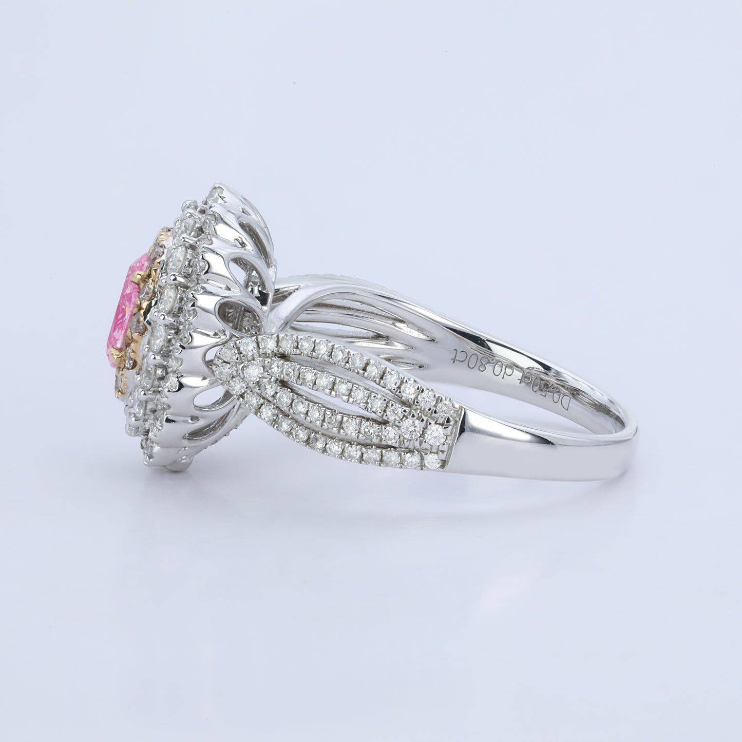 14k/18k gold 1.30 ctw natural pink diamond & diamond ring/pendant
