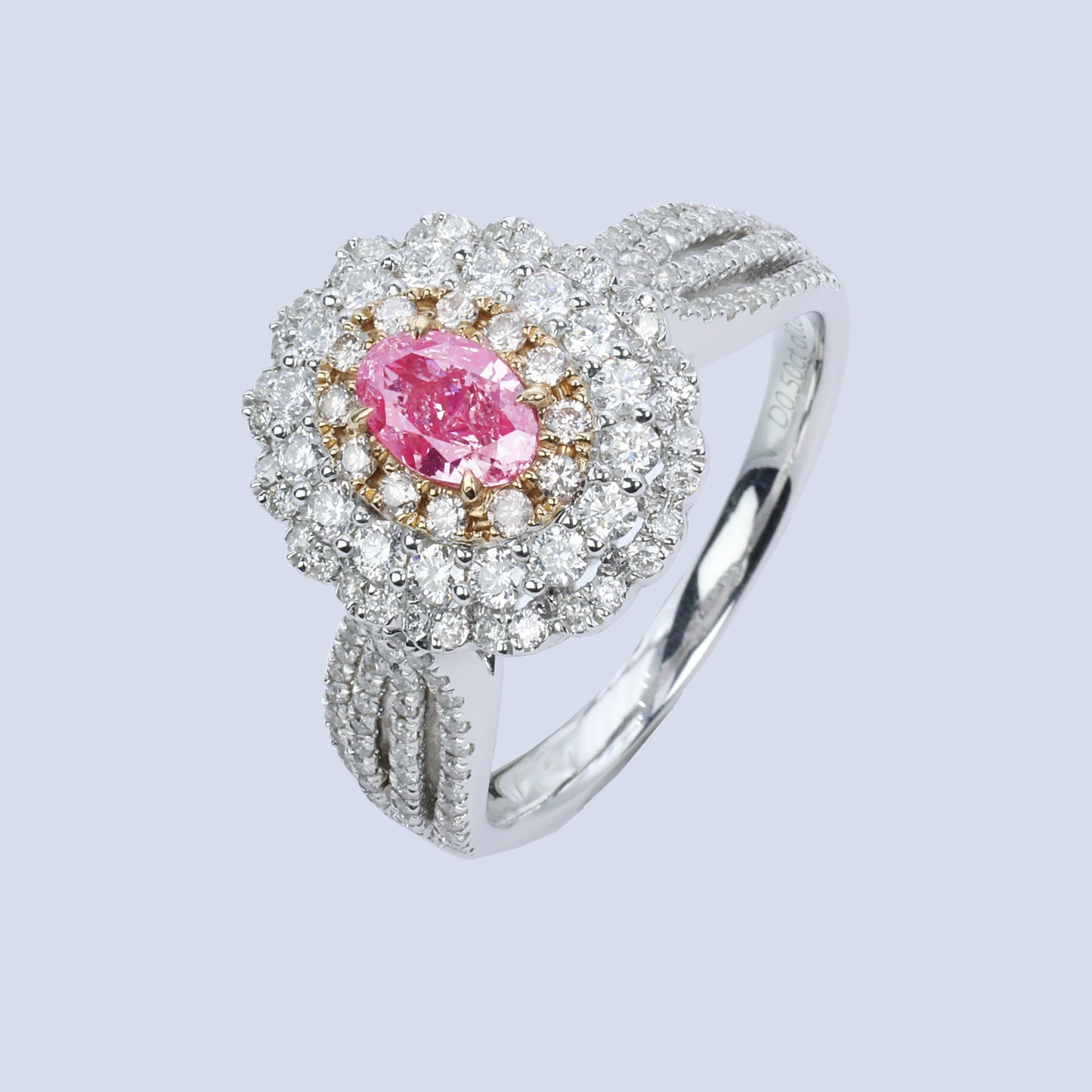 14k/18k gold 1.30 ctw natural pink diamond & diamond ring/pendant