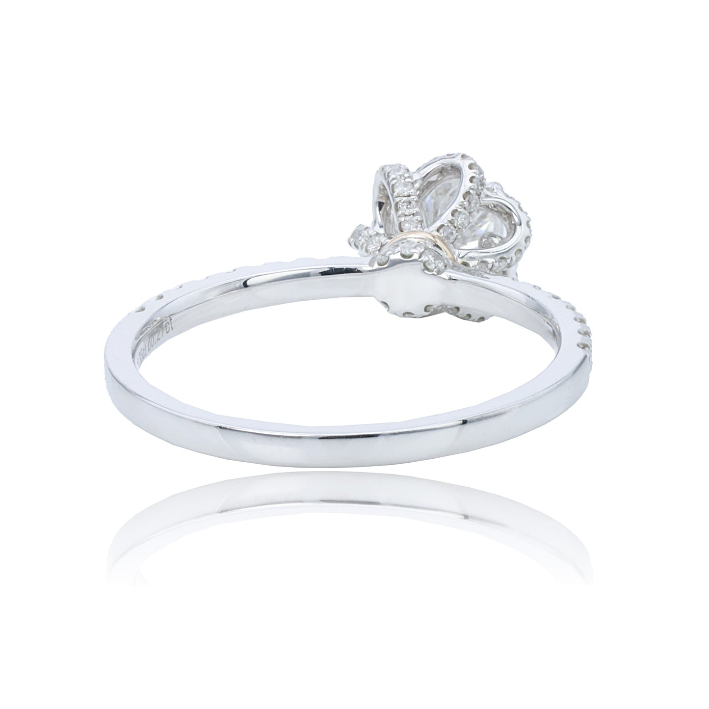 14k/18k white gold 0.60 ctw h vs diamond ring