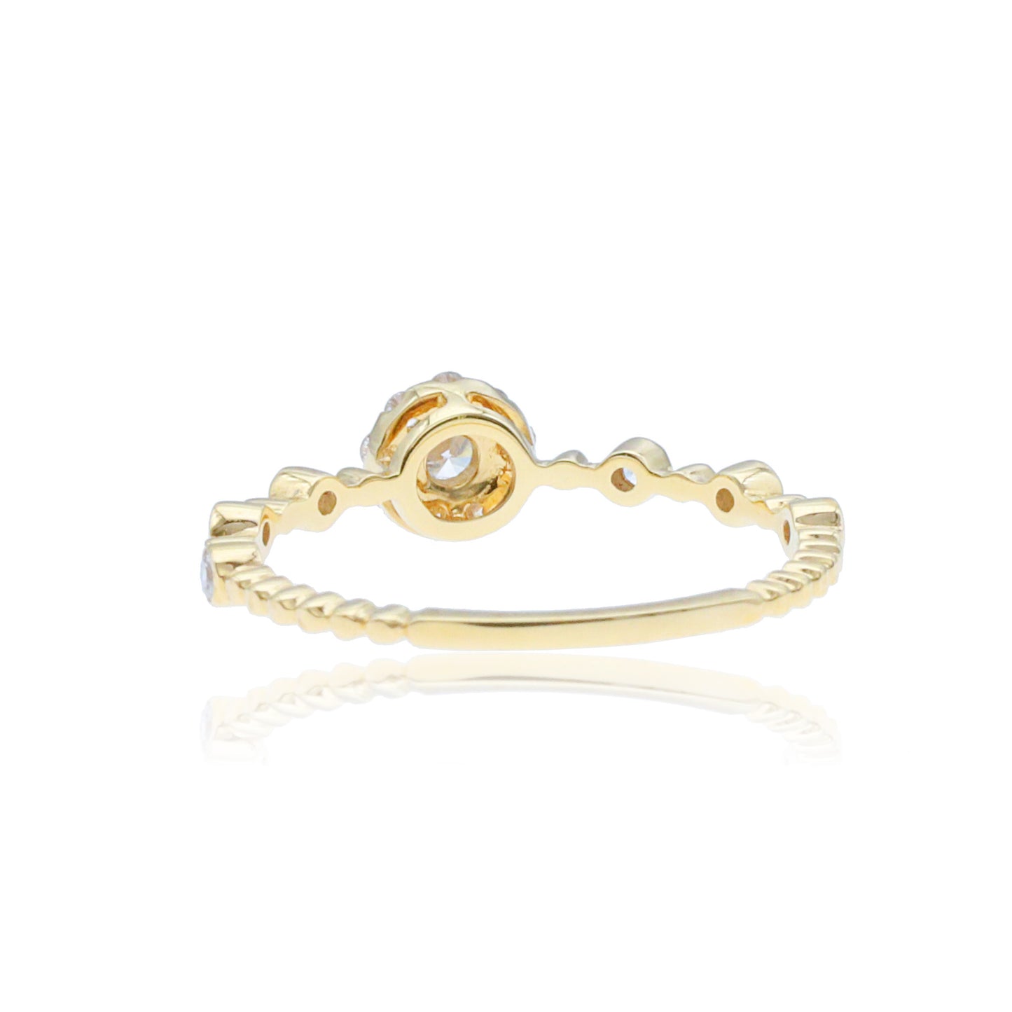 14k/18k yellow gold 0.23 ctw h vs diamond ring