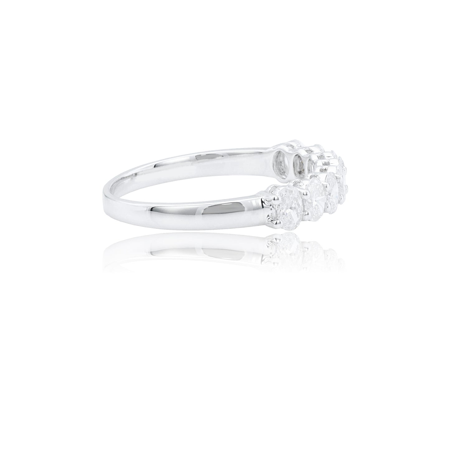 9k/14k/18k white gold 0.83 ctw lab grown h-vs dlamond ring