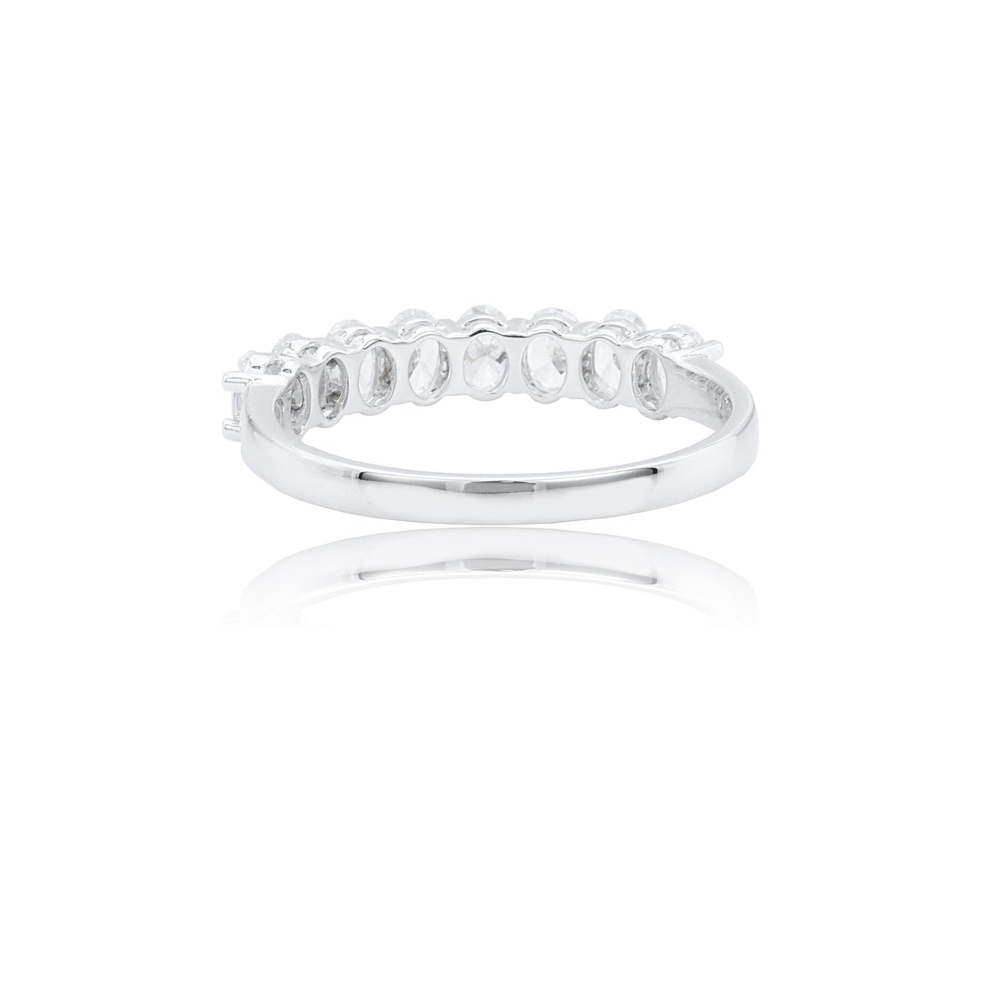 9k/14k/18k white gold 0.83 ctw lab grown h-vs dlamond ring