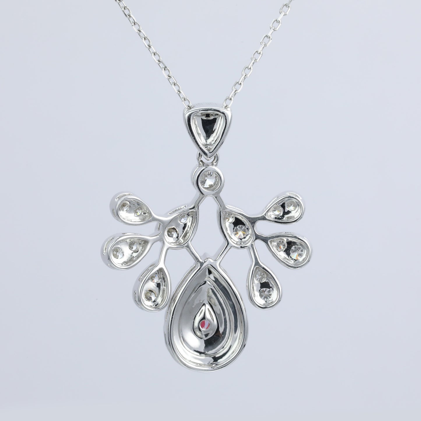 14k gold 0.70 ctw natural pink diamond & diamond necklace