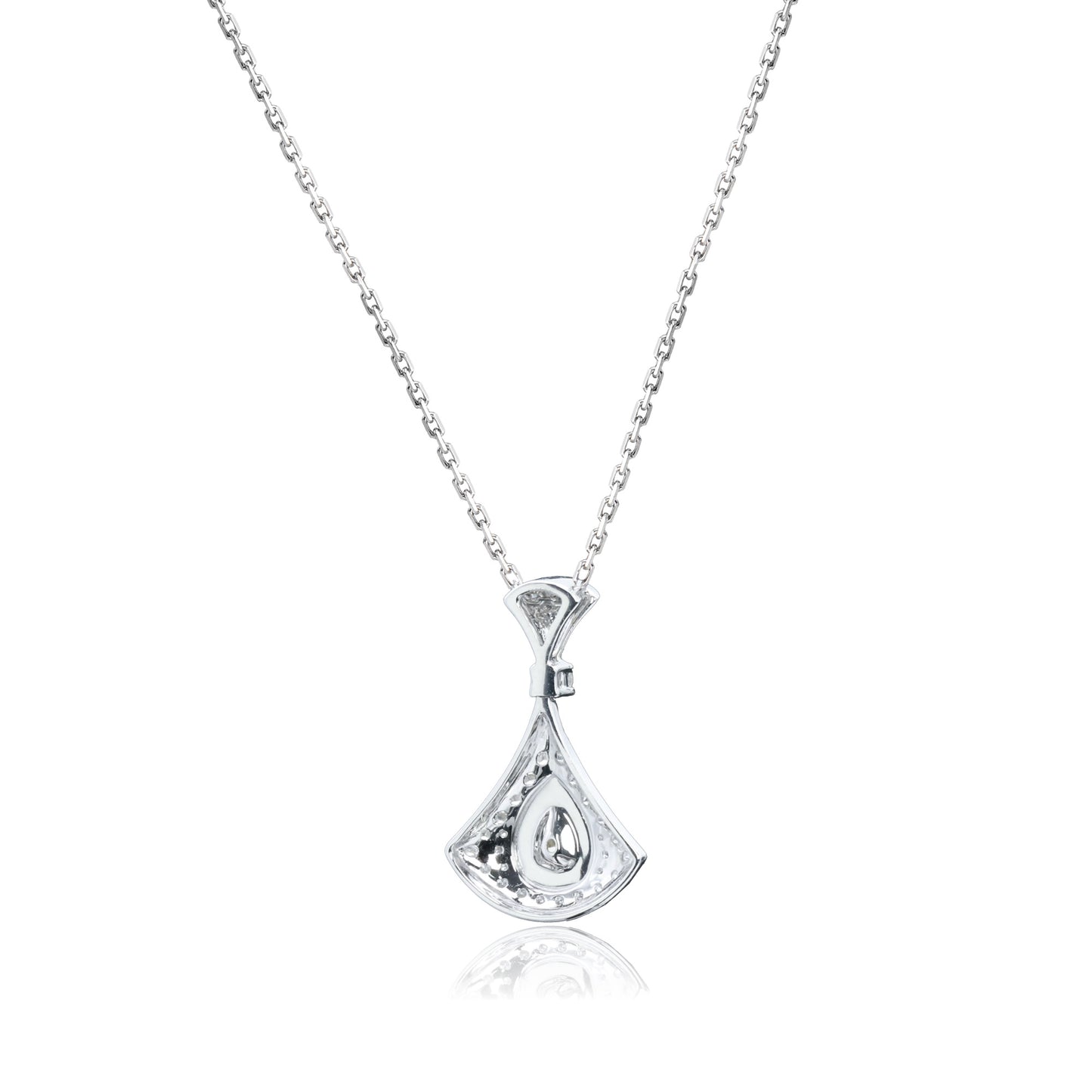 14k/18k white gold 0.43 ctw fancy yellow diamond & diamond necklace