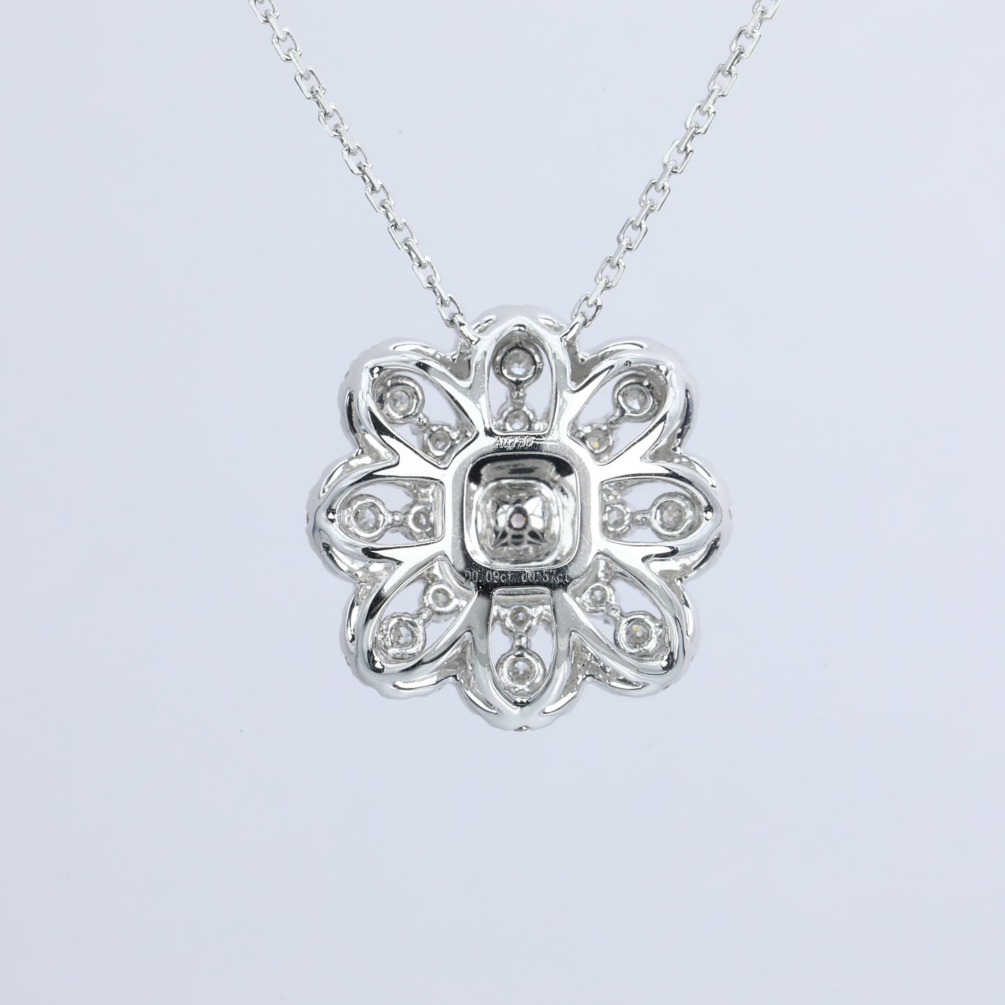 14k gold 0.67 ctw natural pink diamond & diamond necklace