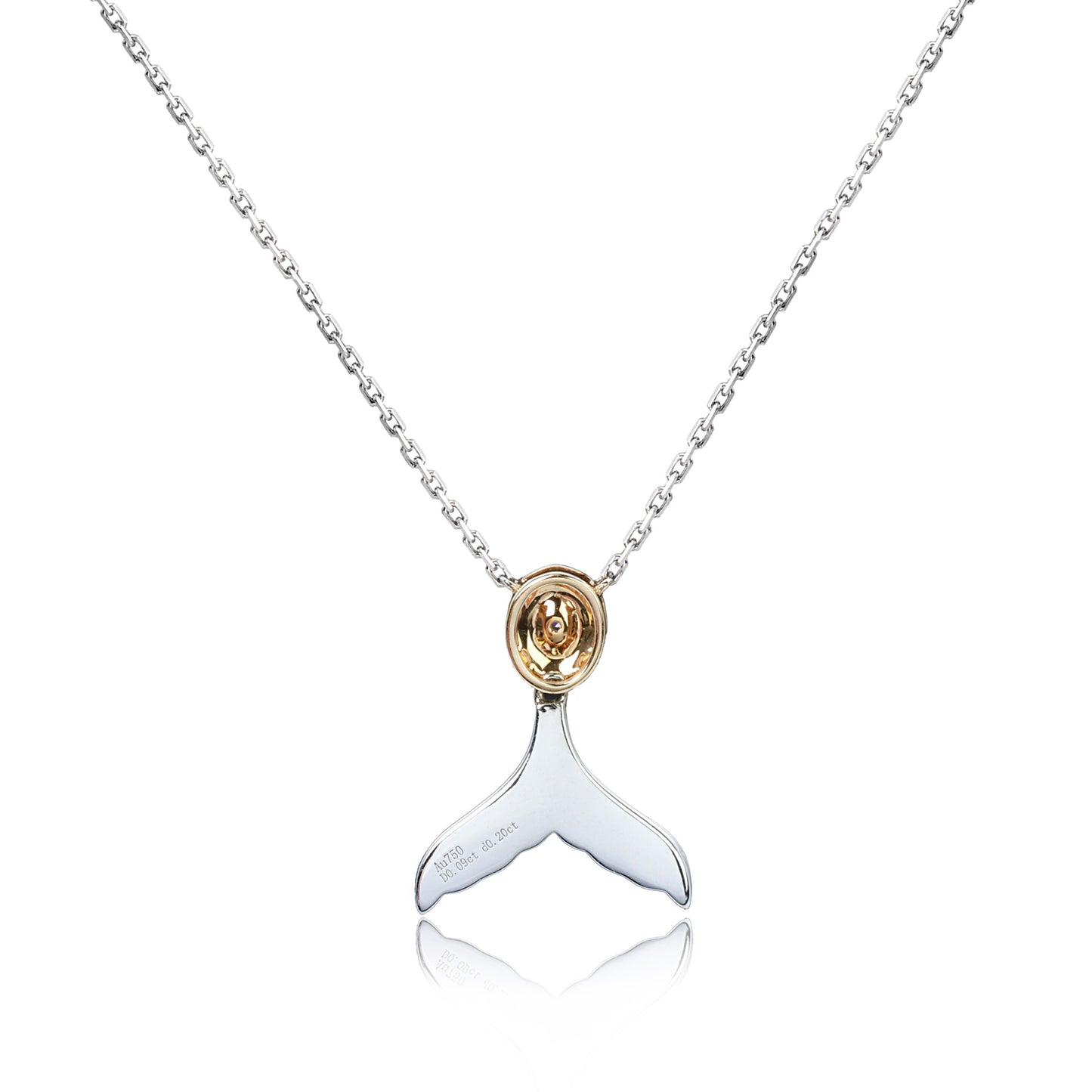14k/18k gold 0.29 ctw fancy pink diamond & diamond necklace