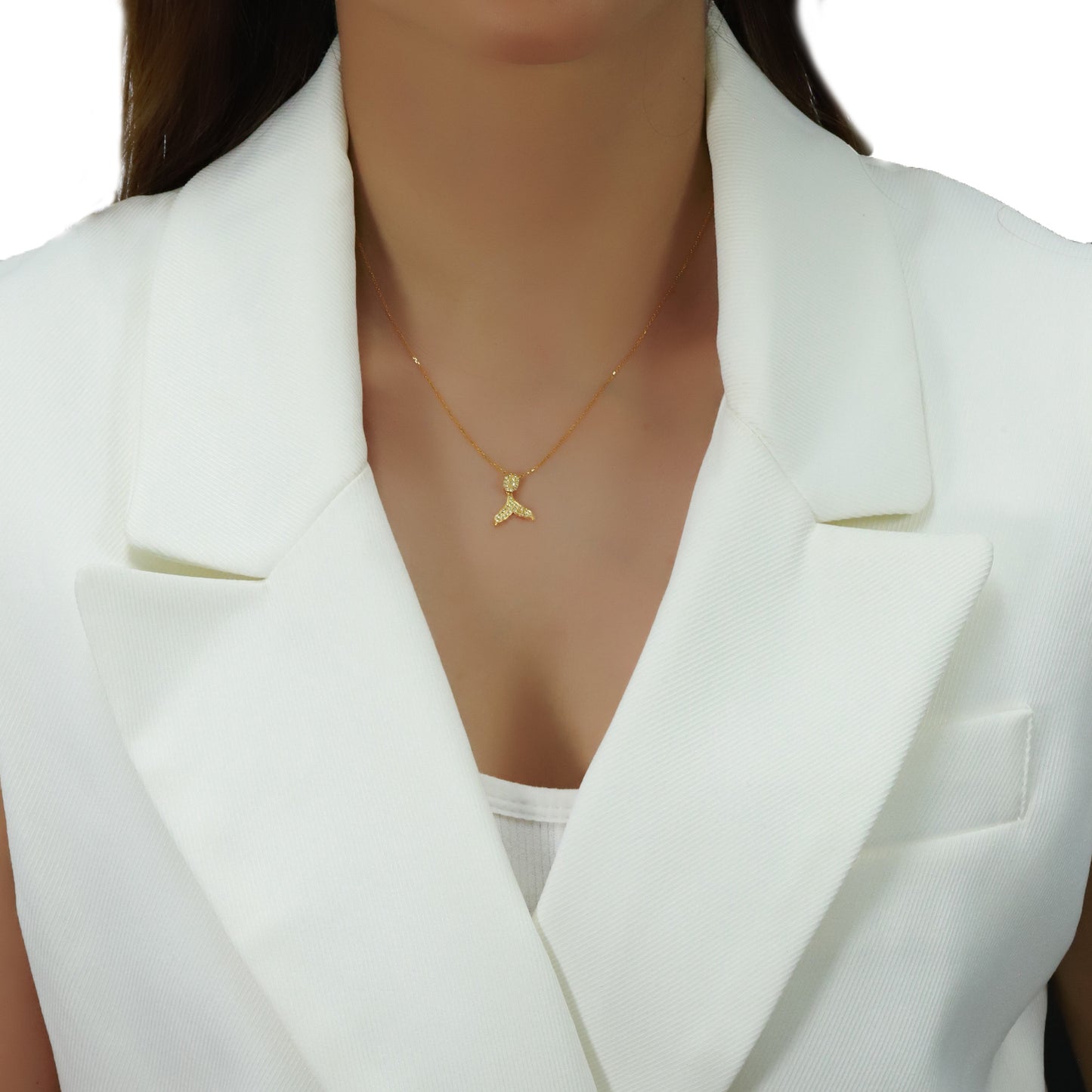 14k/18k gold 0.24 ctw yellow diamond and diamond necklace