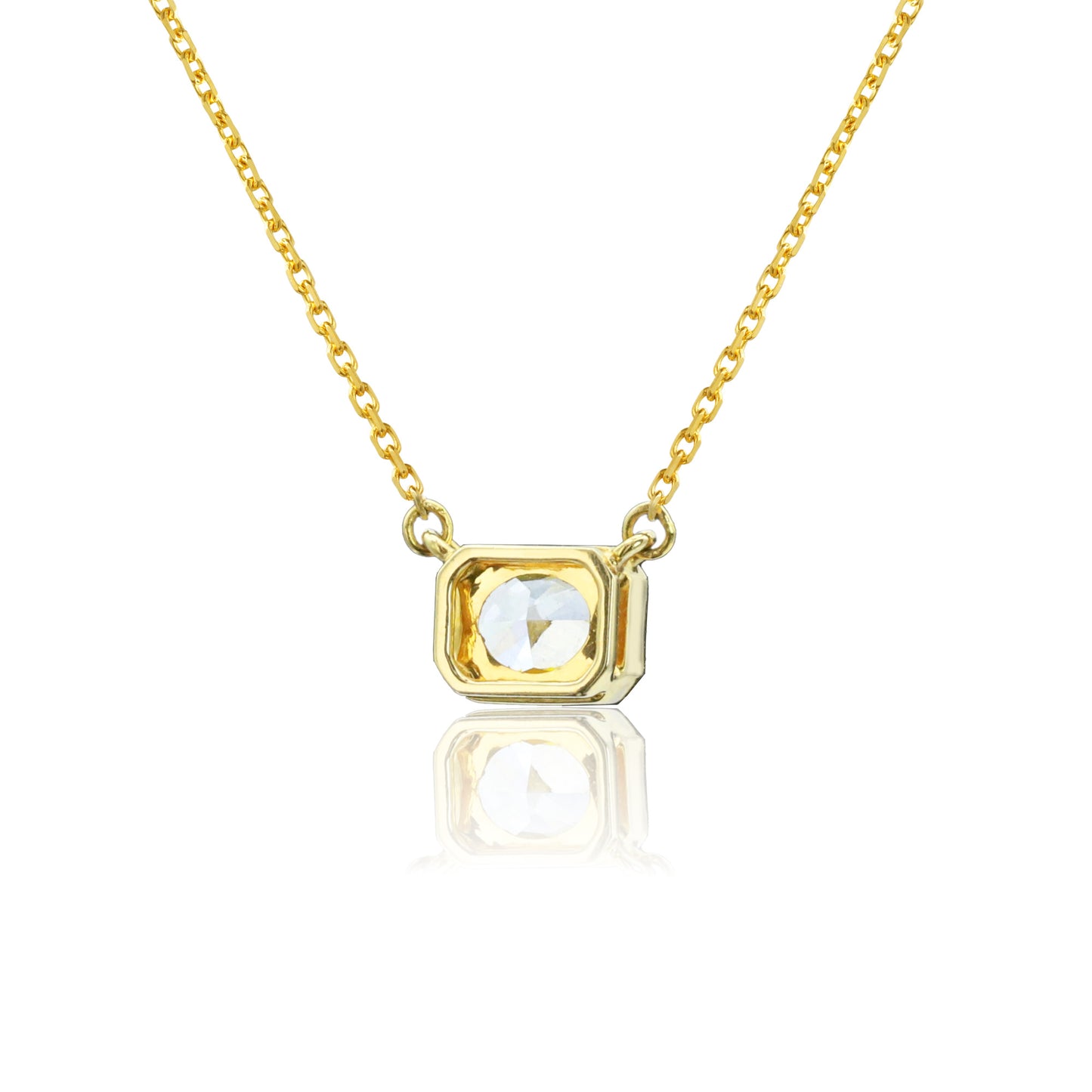 14k/18k gold 0.73 ctw yellow diamond necklace