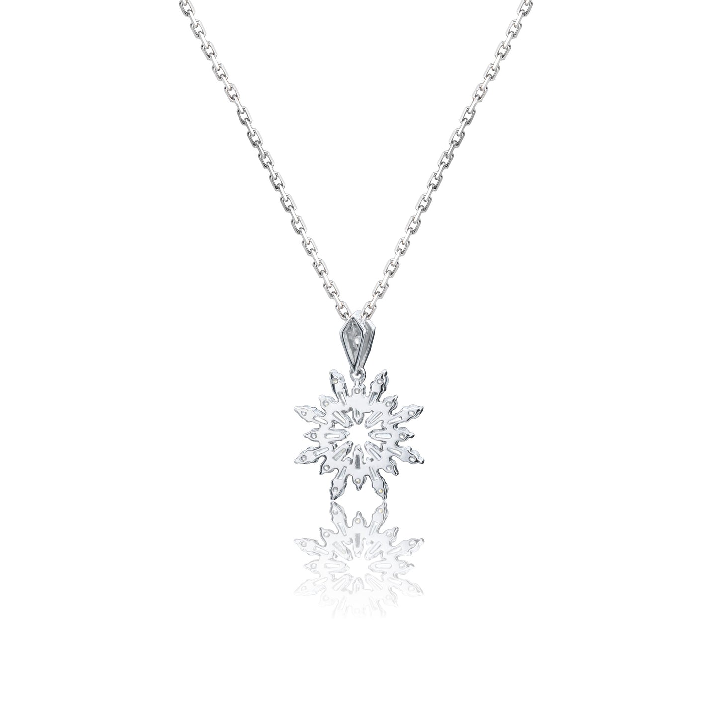 14k/18k white gold 0.37 ctw natural h-vs dlamond necklace