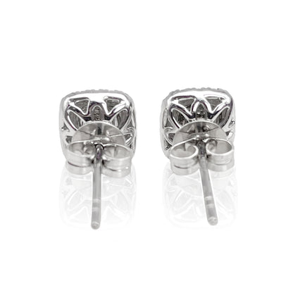 14K/18K GOLD 0.46 CTW YELLOW DIAMOND&DIAMOND STUD EARRINGS