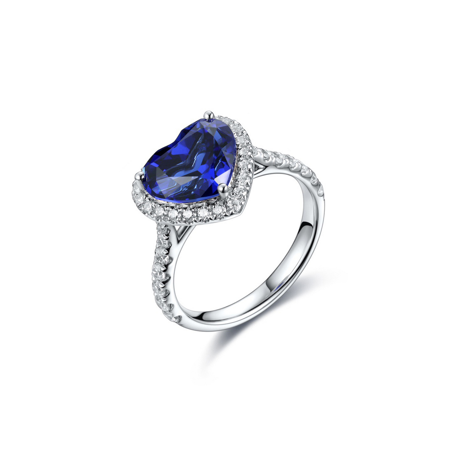 s925 sterling silver lab ruby/sapphire/paraiba/emerald & cz diamond ring
