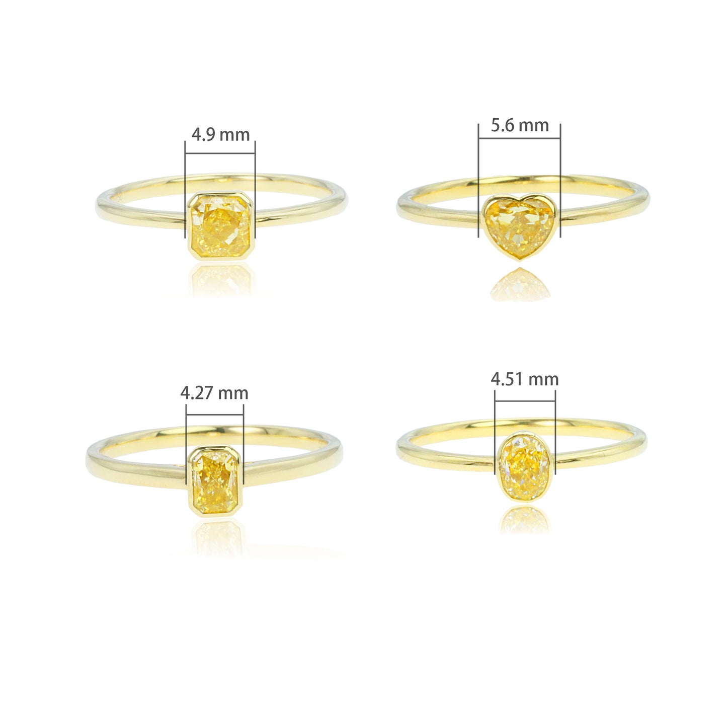 14k gold 0.50 ctw solitaire h vs diamond ring