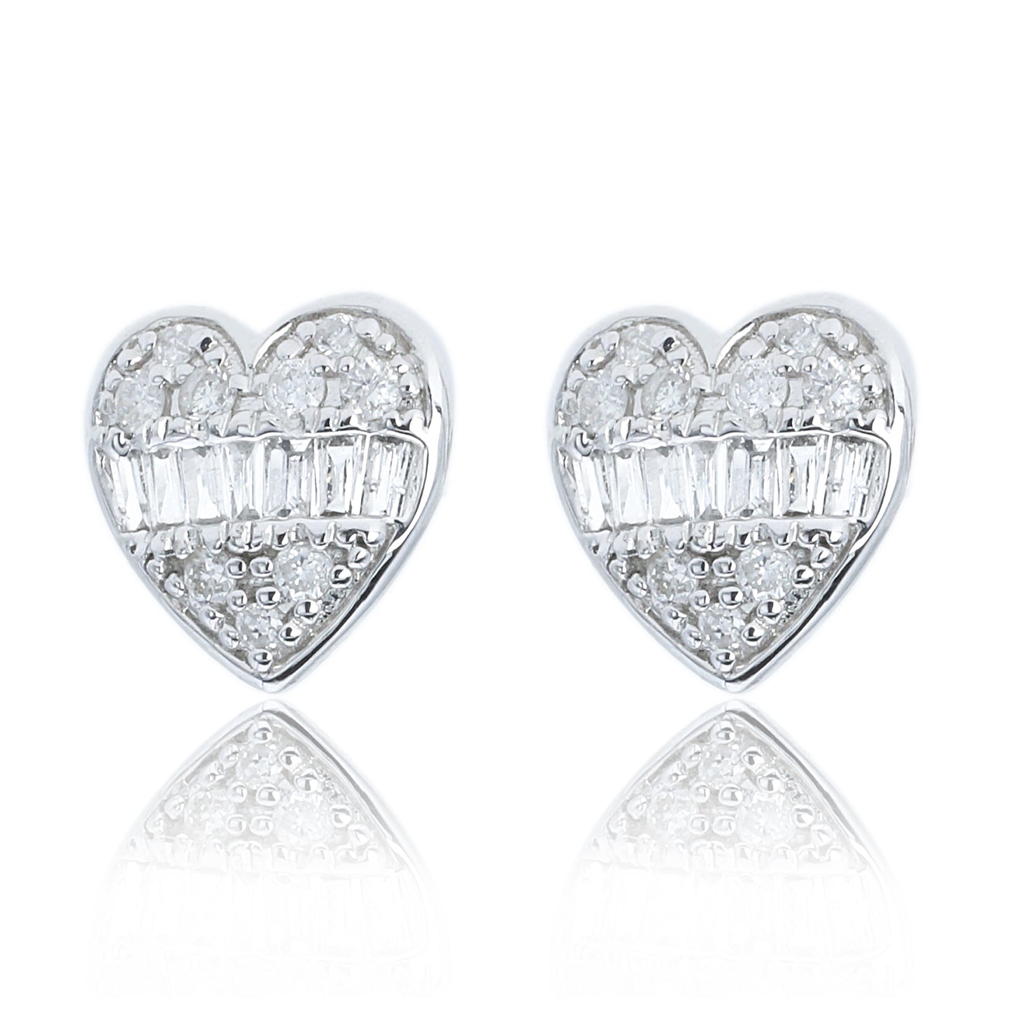 14k/18k gold  0.18 ctw h diamond stud earrings