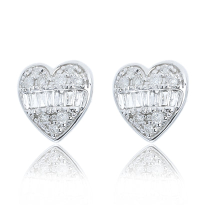 14K/18K GOLD  0.18 CTW H DIAMOND STUD EARRINGS