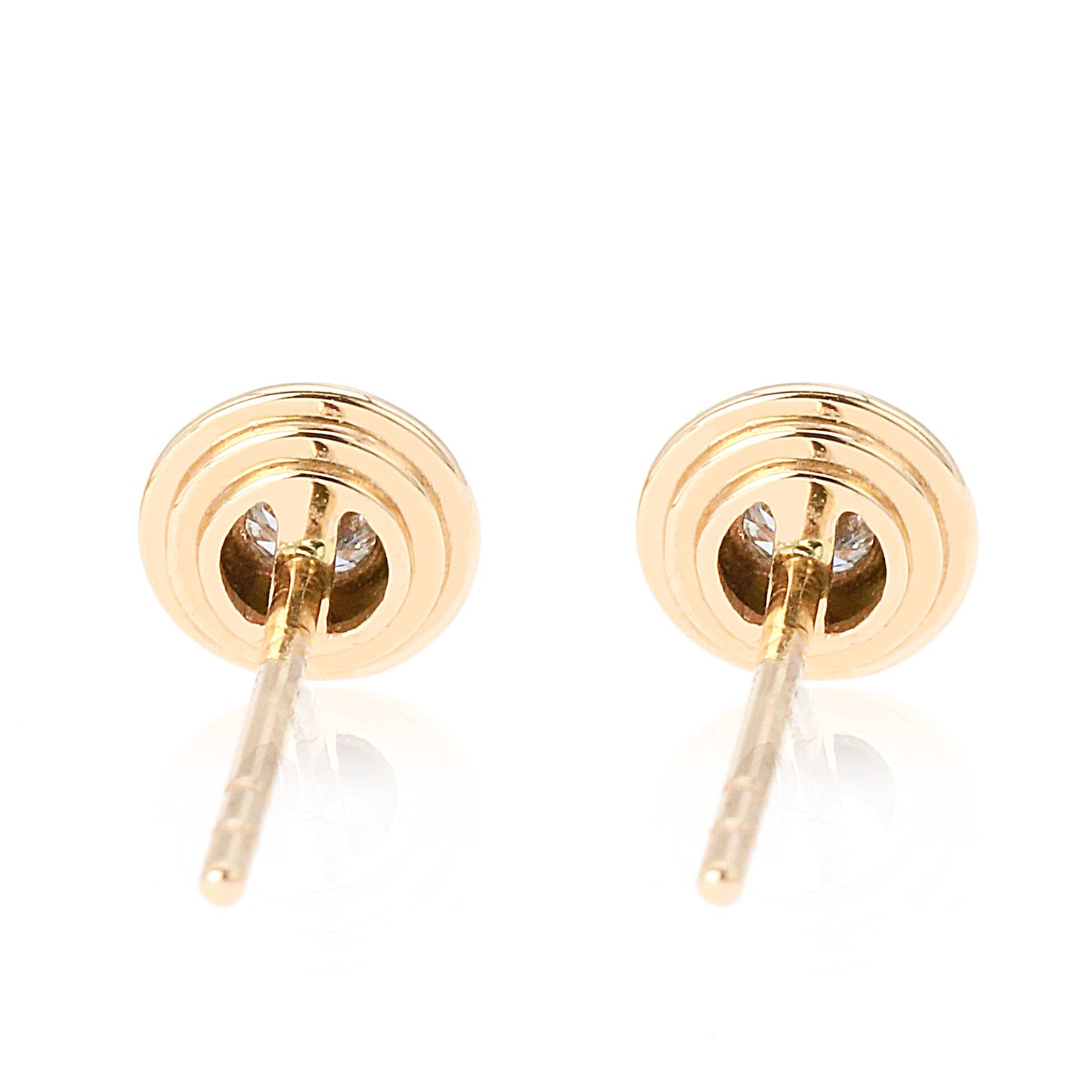 14k/18k rose gold 0.16 ctw h diamond stud earrings