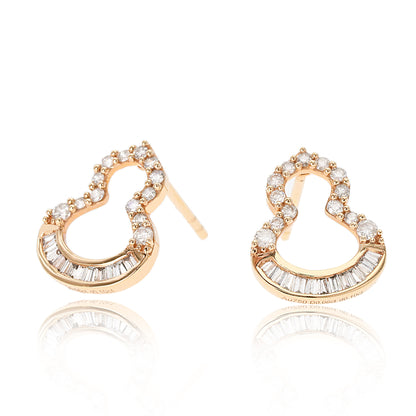 14K/18K ROSE GOLD  0.32 CTW H DIAMOND STUD EARRINGS