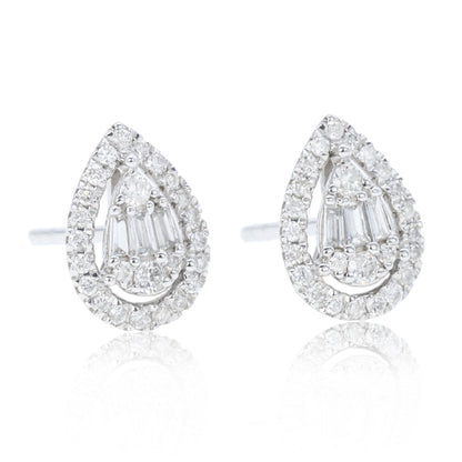 14K/18K GOLD  0.24 CTW H DIAMOND STUD EARRINGS