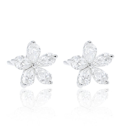 14K/18K GOLD  0.64 CTW H DIAMOND STUD EARRINGS