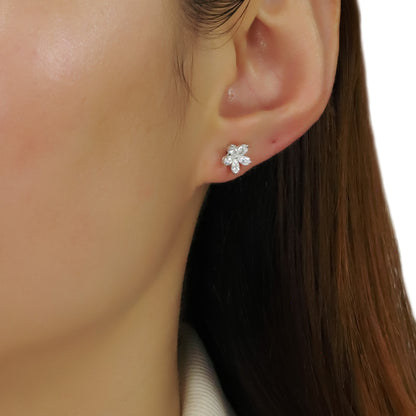 14K/18K GOLD  0.64 CTW H DIAMOND STUD EARRINGS