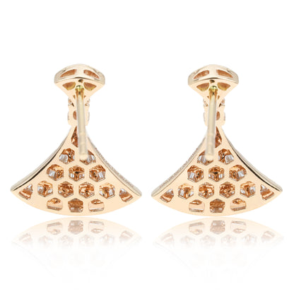 14K/18K ROSE GOLD  0.34 CTW H DIAMOND DANGLE EARRINGS