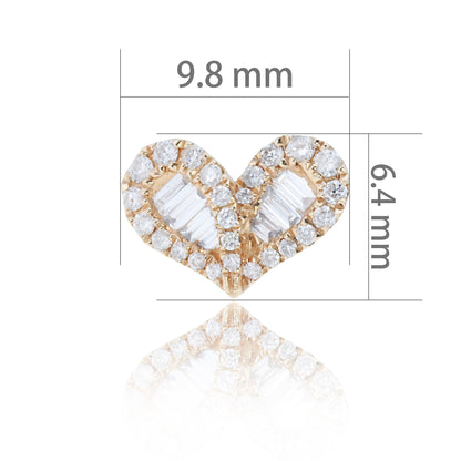 14K/18K ROSE GOLD  0.28 CTW H DIAMOND STUD EARRINGS