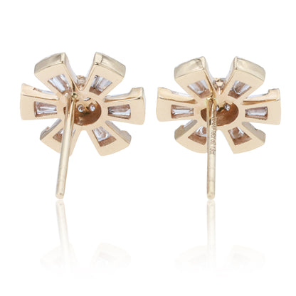 14K/18K ROSE GOLD 0.62 CTW H VS DIAMOND STUD EARRINGS