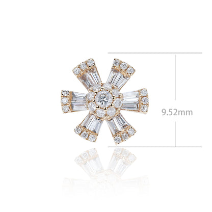 14K/18K ROSE GOLD 0.62 CTW H VS DIAMOND STUD EARRINGS