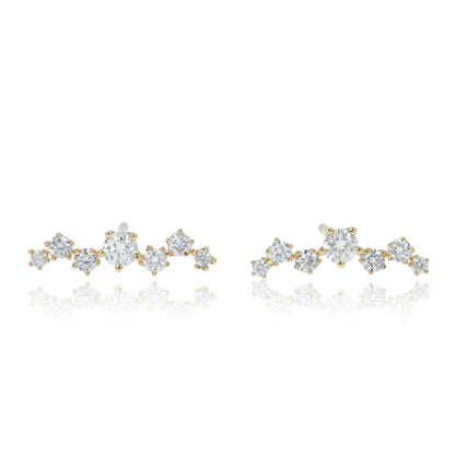 14K/18K GOLD 0.42 CTW NATURAL H VS DIAMOND EARRINGS