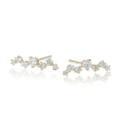 14K/18K GOLD 0.42 CTW NATURAL H VS DIAMOND EARRINGS