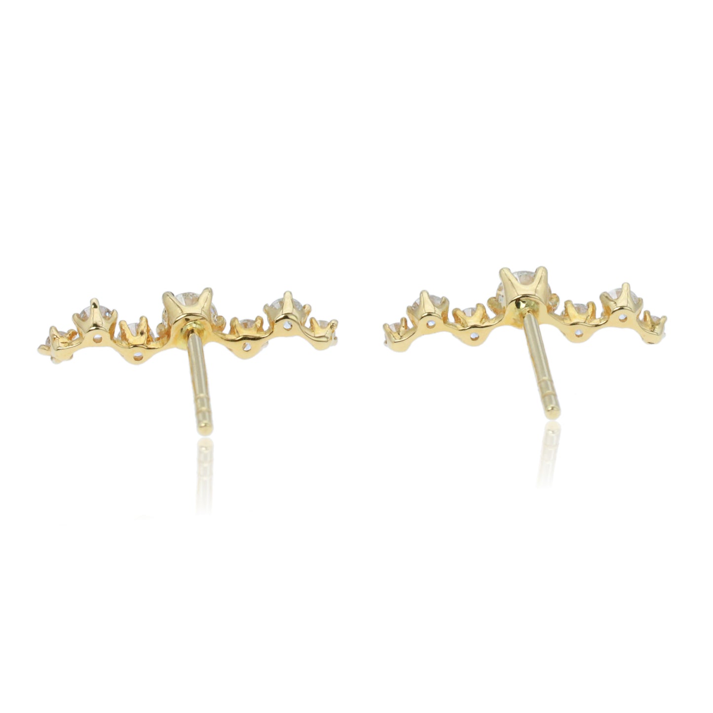 14k/18k gold 0.42 ctw natural h vs diamond earrings