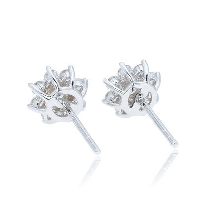 14K/18K WHITE GOLD 0.60 CTW H DIAMOND STUD Earrings