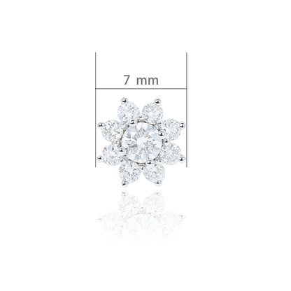 14K/18K WHITE GOLD 0.60 CTW H DIAMOND STUD Earrings