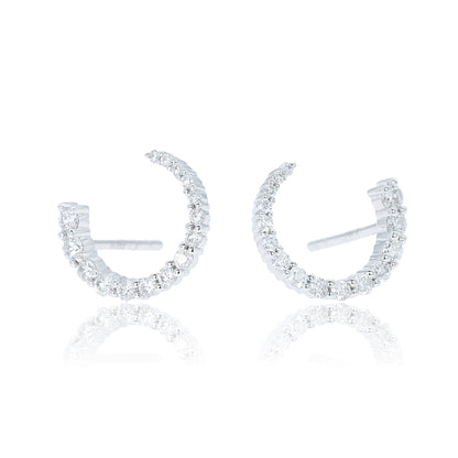 14K/18K WHITE GOLD 0.40 CTW H VS DIAMOND STUD EARRINGS